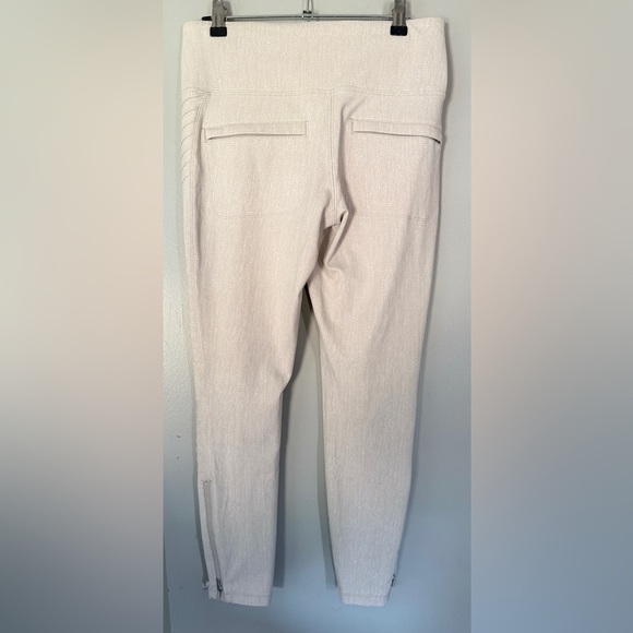 Athleta Delancey Textured Cream Moto Tights - Picture 5 of 5